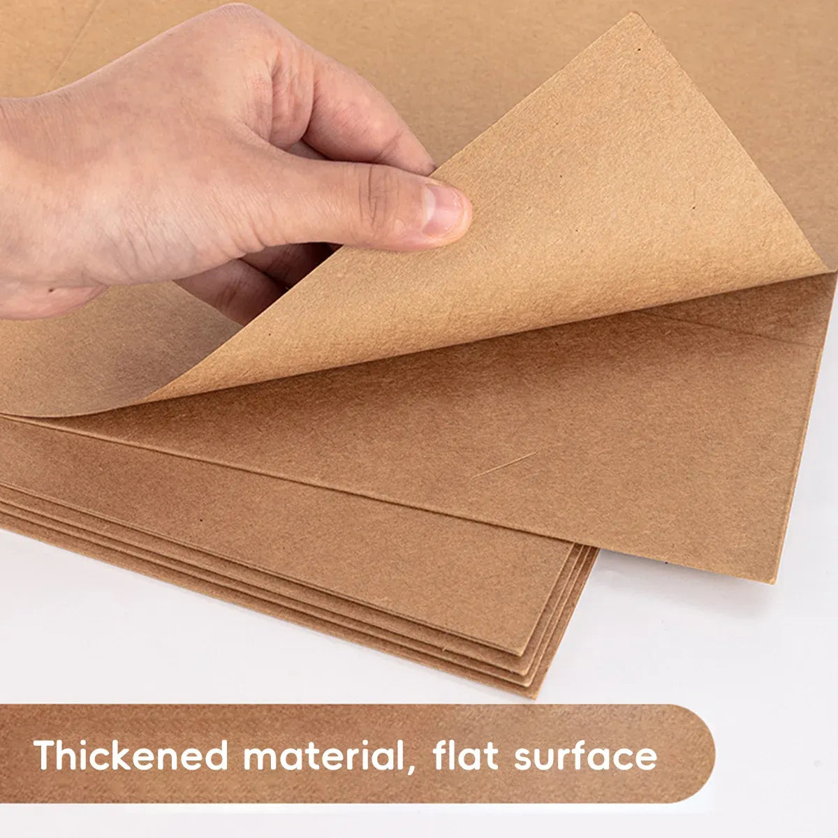 Kraft Paper Folder Set 10pcs Portable Durable File Organizer School Office Use