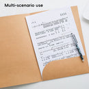Kraft Paper Folder Set 10pcs Portable Durable File Organizer School Office Use