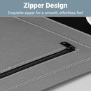 A4 Waterproof Document Bag for Office and School in PU Leather Gray