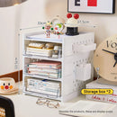 Desktop Pegboard Drawer Storage Shelf Multi Layer Home Office Desk Organiser - 3-Layer