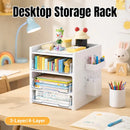 Desktop Pegboard Drawer Storage Shelf Multi Layer Home Office Desk Organiser - 3-Layer