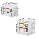 Desktop Pegboard Drawer Storage Shelf Multi Layer Home Office Desk Organiser - 4-Layer