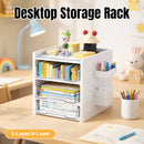 Desktop Pegboard Drawer Storage Shelf Multi Layer Home Office Desk Organiser - 4-Layer