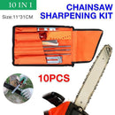 10Pcs Chain Sharpening File Kit Compatible with Stihl Tools