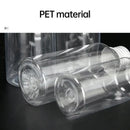 50/100pcs Clear Plastic Bottles with Aluminum Caps Liquid Dispenser Containers - 100ml-50pcs