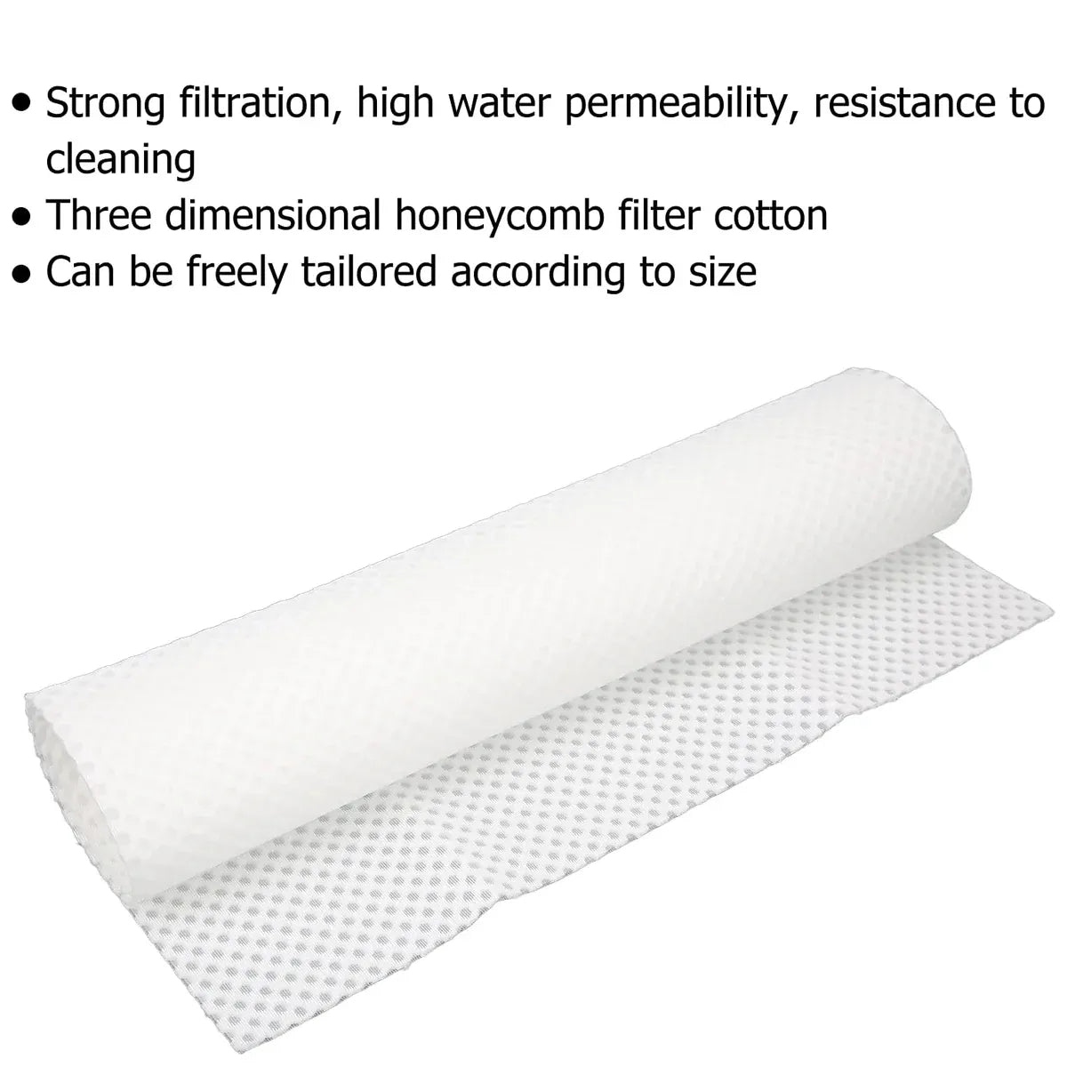 10PCS 3D Honeycomb Filter Mat for Aquarium for Fish Tank Water Purification