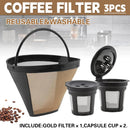 Coffee Machine Filter Standard Model Golden 304 Stainless Steel Outlet Funnel