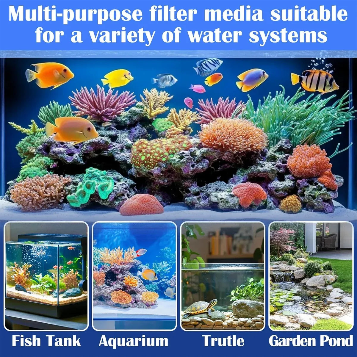 Aquarium Sump Filter Media Box Bacteria Cultivation Filtration Box Durable