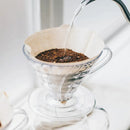 Household Hand Drip Coffee Filter Cup Reusable Plastic Cone Shaped HeatResistant - Transparent