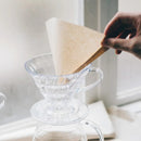 Household Hand Drip Coffee Filter Cup Reusable Plastic Cone Shaped HeatResistant - Transparent