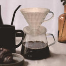 Household Hand Drip Coffee Filter Cup Reusable Plastic Cone Shaped HeatResistant - Transparent