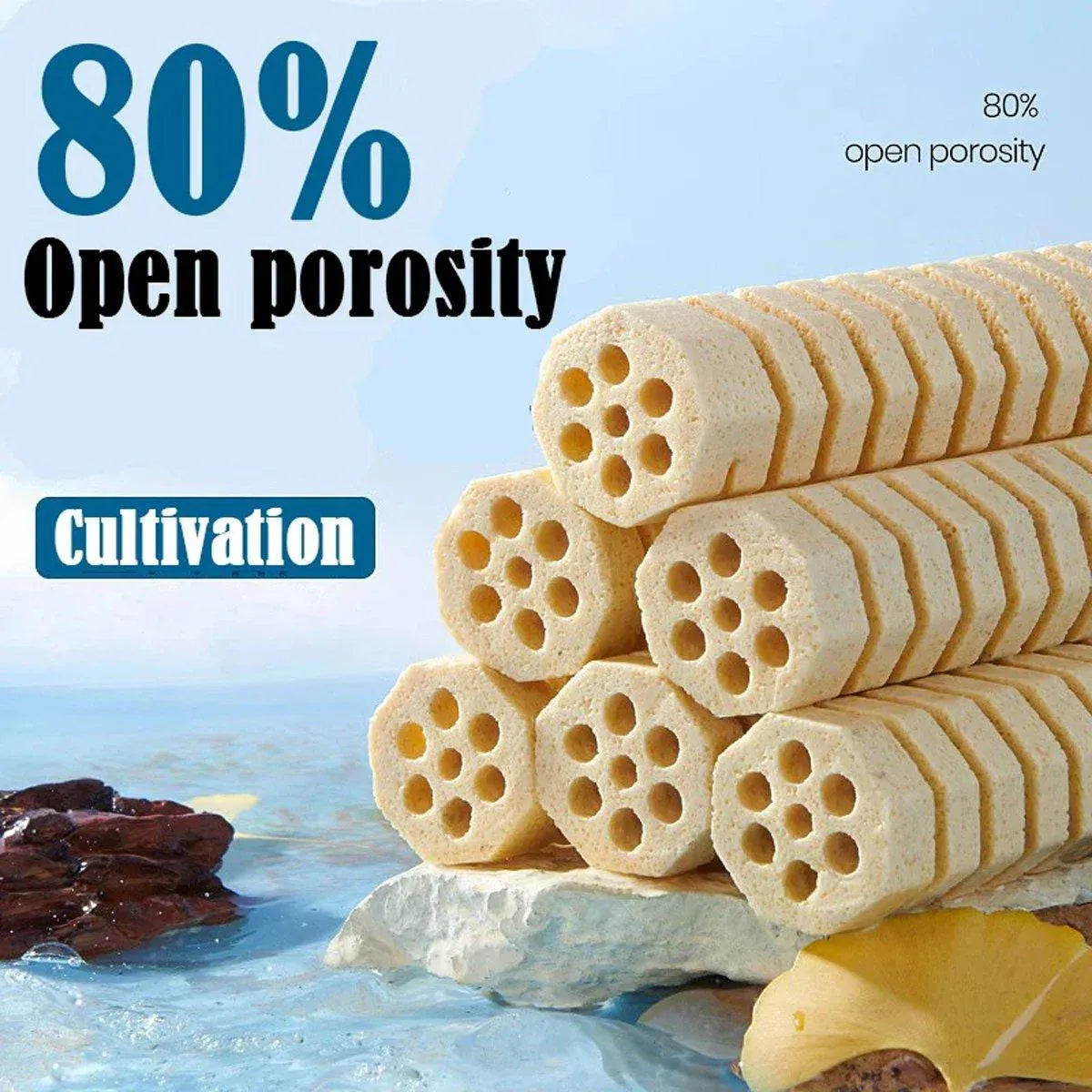 High-end Nano Bacterial House Far Infrared Spiral Column Fish Filter Material - L