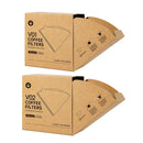 100PCS Coffee Filter Paper Drip Cone Funnel Handmade Filters for Coffee Machine - V02-100PCS