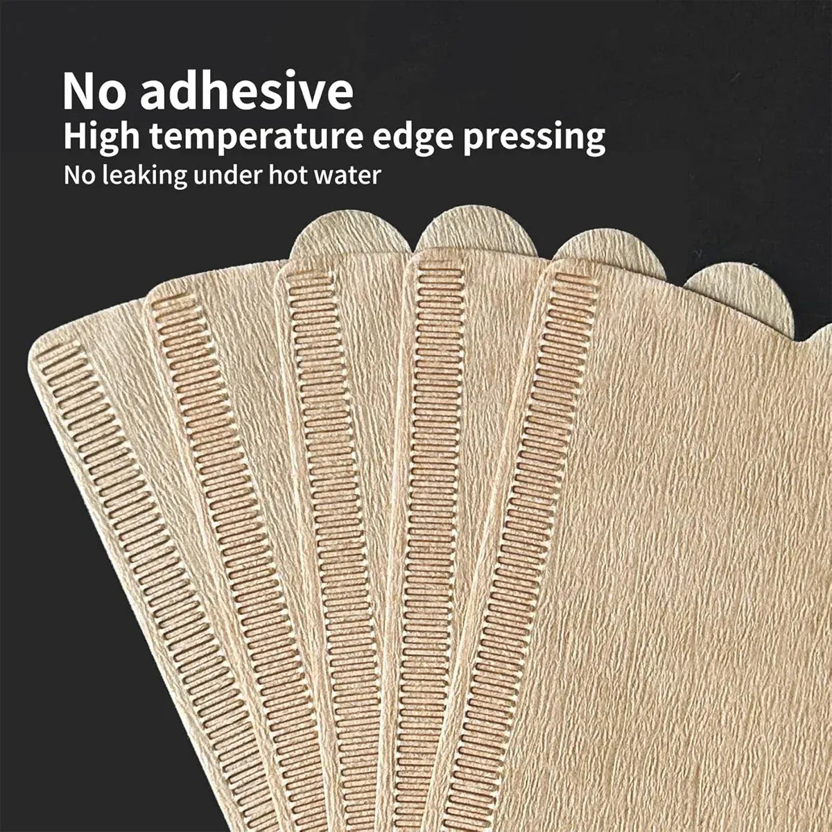 100PCS Coffee Filter Paper Drip Cone Funnel Handmade Filters for Coffee Machine - V02-100PCS