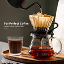 100PCS Coffee Filter Paper Drip Cone Funnel Handmade Filters for Coffee Machine - V02-100PCS
