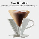 100PCS Coffee Filter Paper Drip Cone Funnel Handmade Filters for Coffee Machine - V02-100PCS