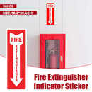 30PCS Fire Extinguisher Indicator Sticker Long-Lasting for Fire Safety Use