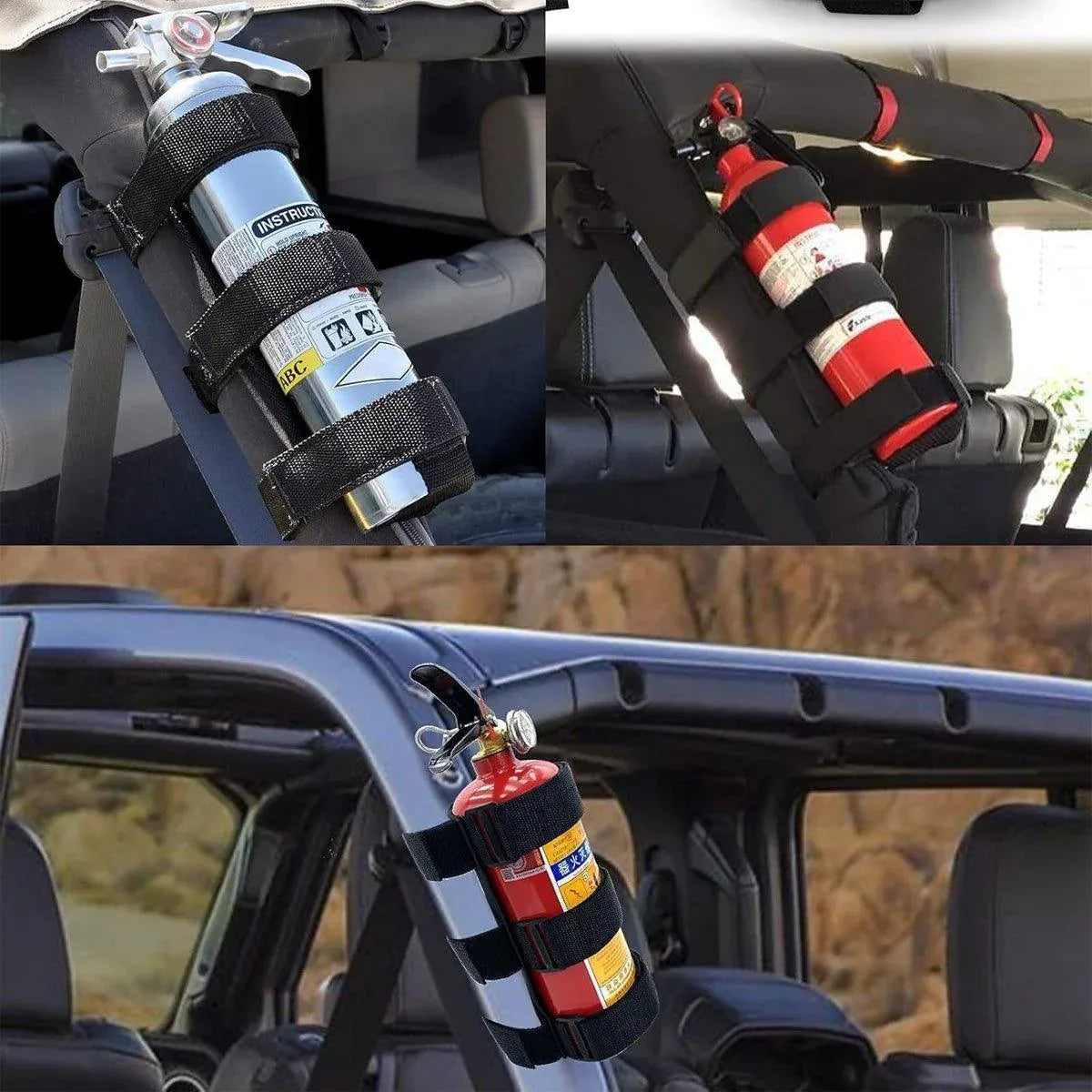 Auto Car Fire Extinguisher Mount Holder Strap Fixing Belt Car Fire Extinguisher