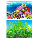 Aquarium Background Fish Tank Wallpaper Double Sided Decoration Sticker Paper - H-50cmx82cm