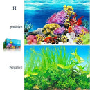 Aquarium Background Fish Tank Wallpaper Double Sided Decoration Sticker Paper - H-50cmx82cm