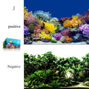 Aquarium Background Fish Tank Wallpaper Double Sided Decoration Sticker Paper - H-50cmx82cm