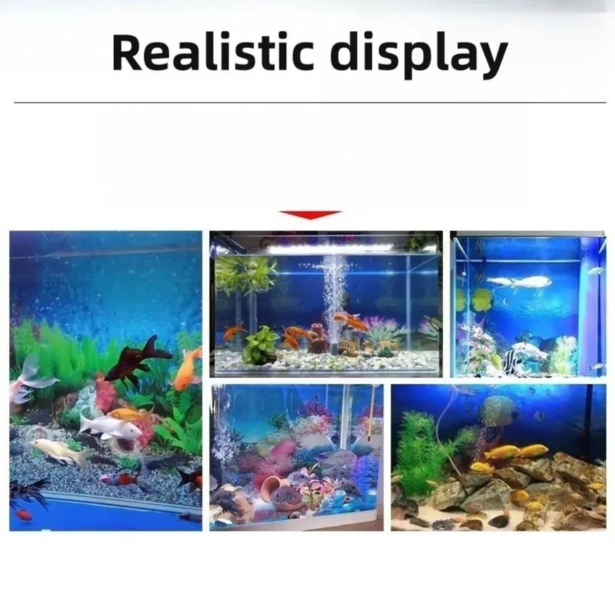 Aquarium Background Fish Tank Wallpaper Double Sided Decoration Sticker Paper - J-50cmx82cm