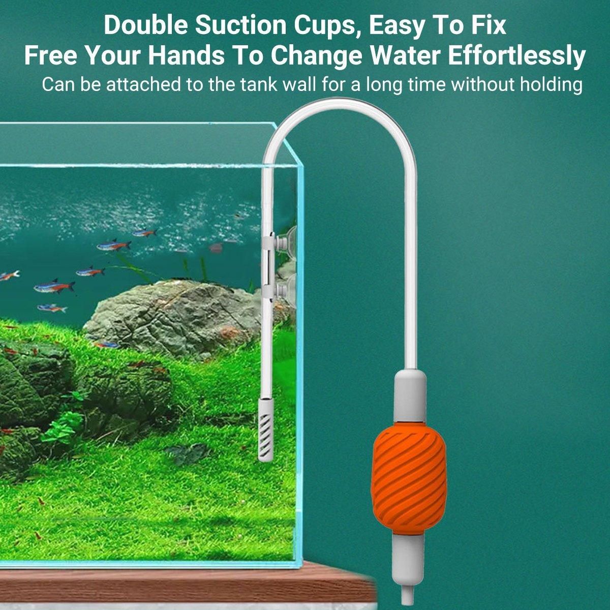 Multifunctional Fish Tank Water Changer Manual Aquarium Cleaner Supplies Kit