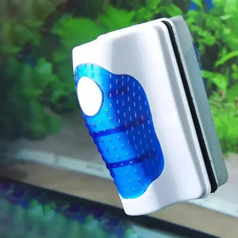 Aquarium Glass Cleaner Brush with Algae Magnet for Fish Tanks Cleaning - M