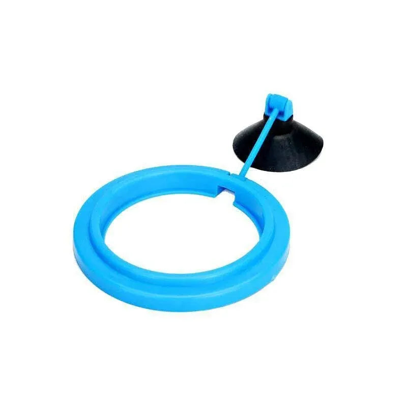 Fish Feeding Ring Aquarium Fish Tank Feeder Floating Fish Food Feeder Fish Food Blue - Blue Circle