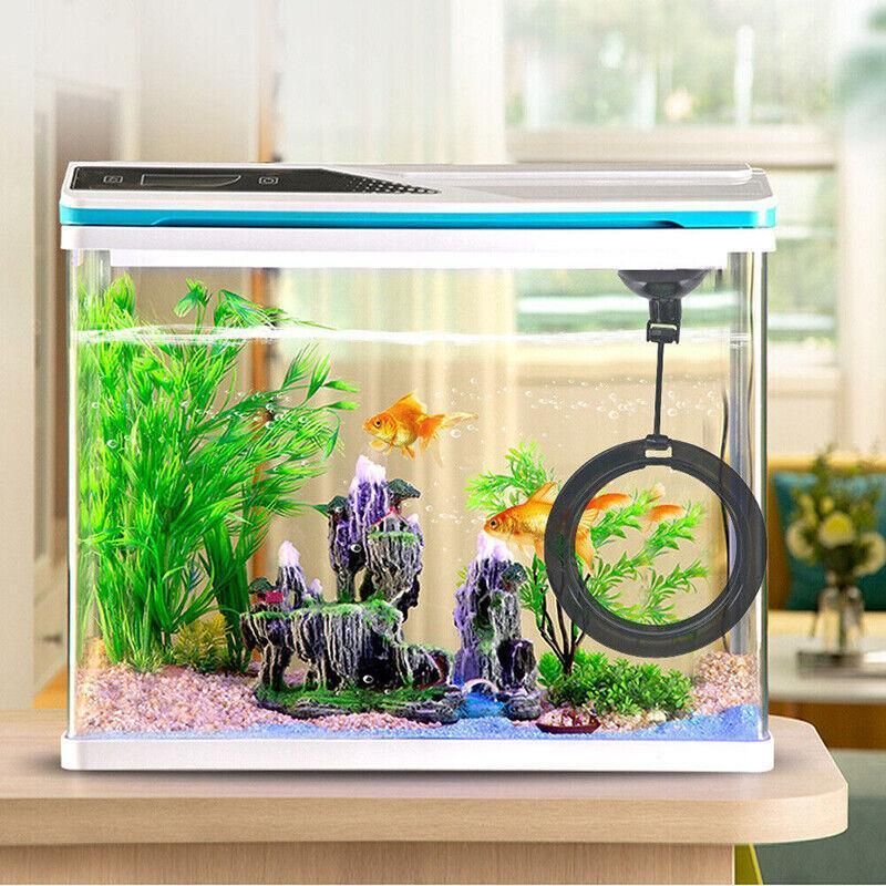 Fish Feeding Ring Aquarium Fish Tank Feeder Floating Fish Food Feeder Fish Food Blue - Blue Circle