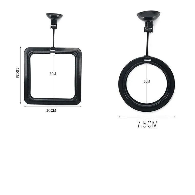 Fish Feeding Ring Aquarium Fish Tank Feeder Floating Fish Food Feeder Fish Food Blue - Blue Circle