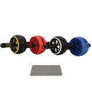 Abdominal Muscle Wheel Exercise Roller Fitness Equipment for Home Gym Men Women - Yellow