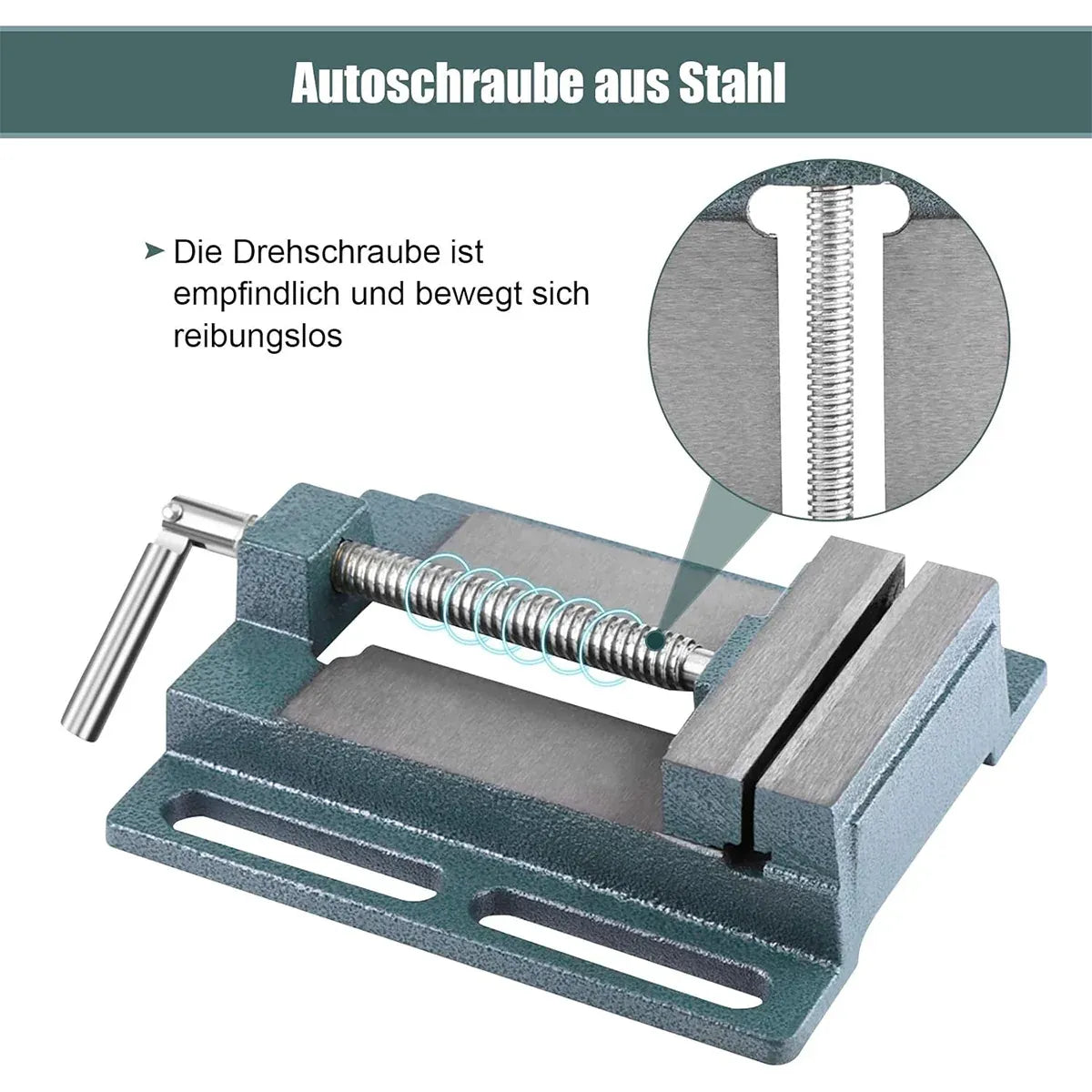 Heavy Duty 4inch Drill Press Vice Bench Clamp for Woodworking Drilling Tool