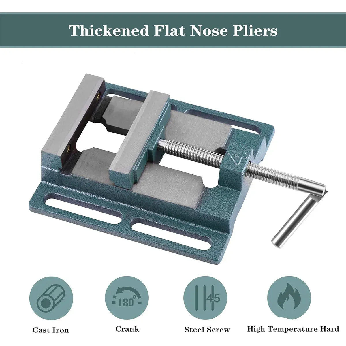 Heavy Duty 4inch Drill Press Vice Bench Clamp for Woodworking Drilling Tool