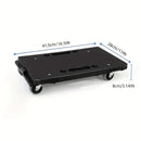 Heavy Duty Rolling Utility Cart for Office Warehouse Silent Portable Trolley
