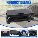 Heavy Duty Rolling Utility Cart for Office Warehouse Silent Portable Trolley