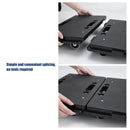 Heavy Duty Rolling Utility Cart for Office Warehouse Silent Portable Trolley
