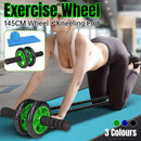 Abdominal Exercise Wheel Fitness Roller Home Workout Muscle Trainer Gym Equipment - Blue