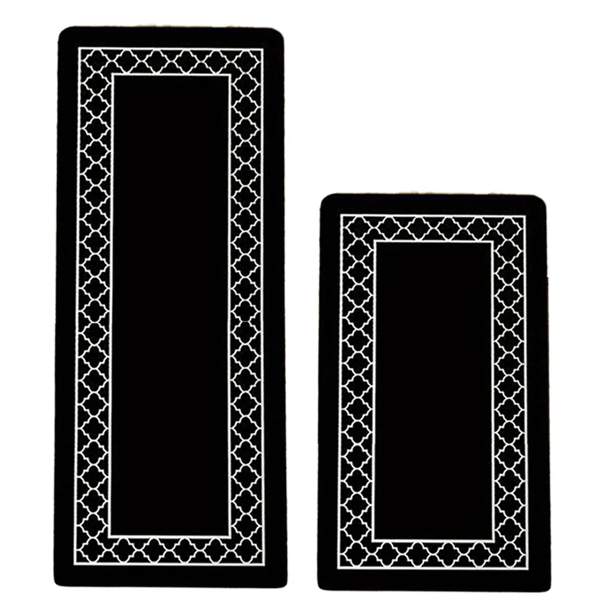 Household Floor Mats 2 Piece Set Non Slip Water Absorbent Dust-Proof Floor Mat - Diamond-shaped