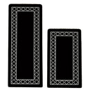 Household Floor Mats 2 Piece Set Non Slip Water Absorbent Dust-Proof Floor Mat - Diamond-shaped