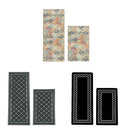 Household Floor Mats 2 Piece Set Non Slip Water Absorbent Dust-Proof Floor Mat - Pattern