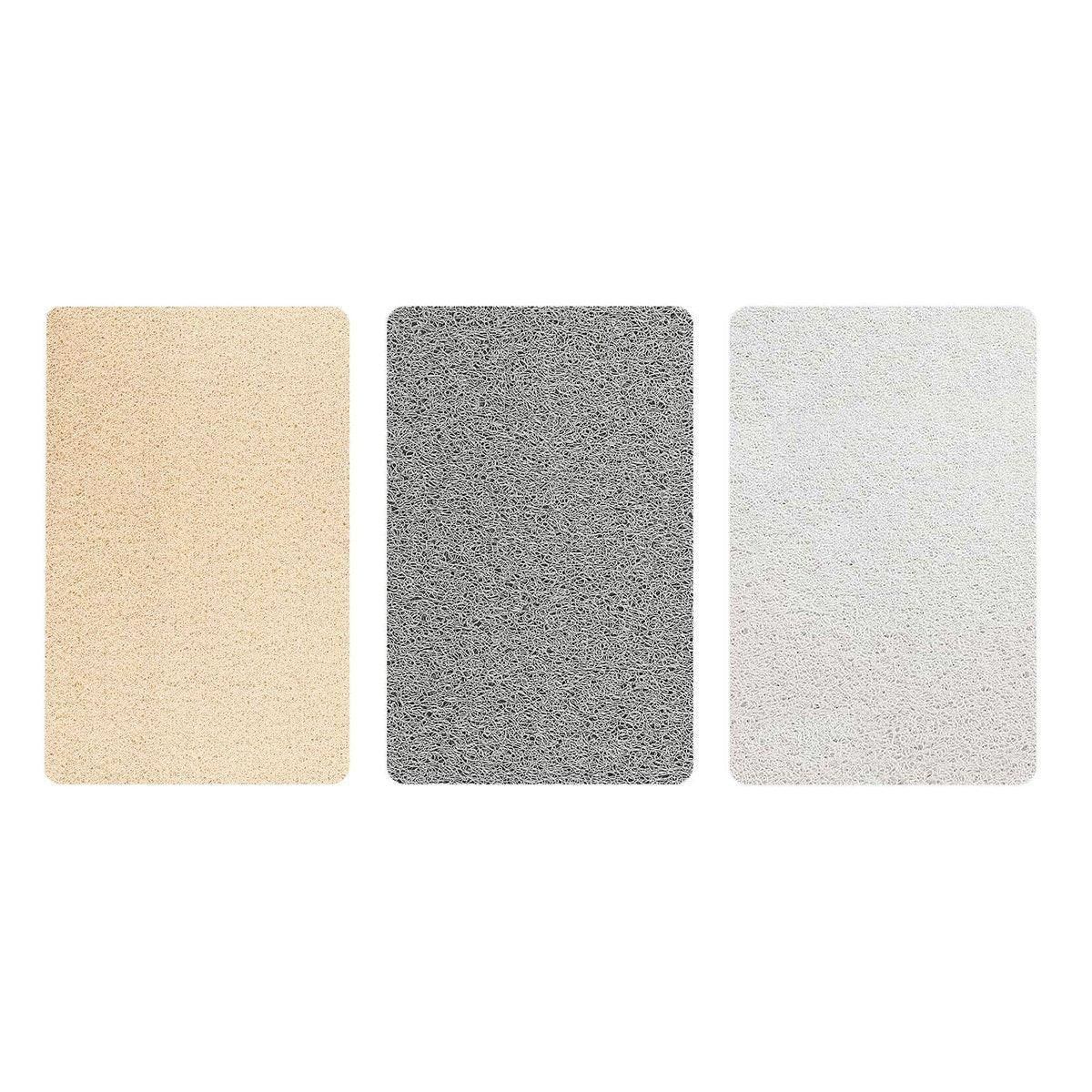 Waterproof Non-Slip Bathroom Shower Mat Anti-Slip Rug Toilet Floor Mat Washable - Cream-40*60cm
