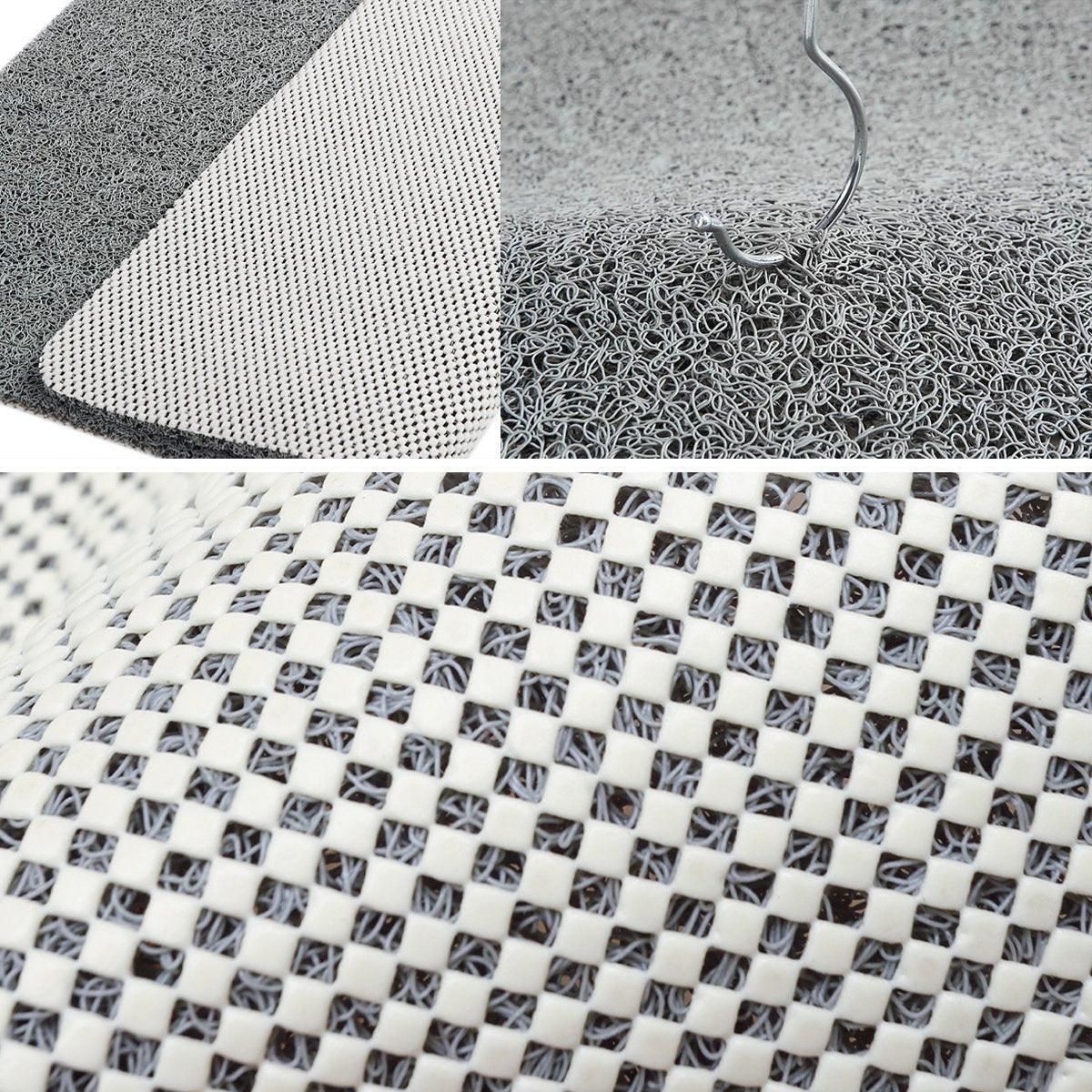 Waterproof Non-Slip Bathroom Shower Mat Anti-Slip Rug Toilet Floor Mat Washable - Cream-40*60cm
