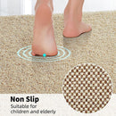 Waterproof Non-Slip Bathroom Shower Mat Anti-Slip Rug Toilet Floor Mat Washable - Cream-40*60cm