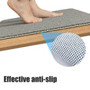Waterproof Non-Slip Bathroom Shower Mat Anti-Slip Rug Toilet Floor Mat Washable - Cream-40*60cm