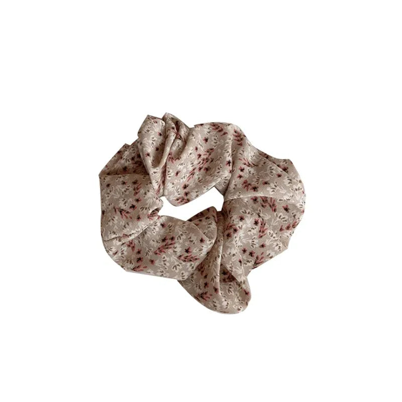 Fresh Hair Accessories Printed Hair Band Hair Rope Hair Ring Elastic Headband - Apricot