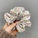 Fresh Hair Accessories Printed Hair Band Hair Rope Hair Ring Elastic Headband - Apricot