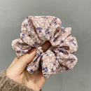 Fresh Hair Accessories Printed Hair Band Hair Rope Hair Ring Elastic Headband - Apricot