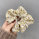 Fresh Hair Accessories Printed Hair Band Hair Rope Hair Ring Elastic Headband - Pink+Green