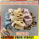 Fresh Hair Accessories Printed Hair Band Hair Rope Hair Ring Elastic Headband - Yellow